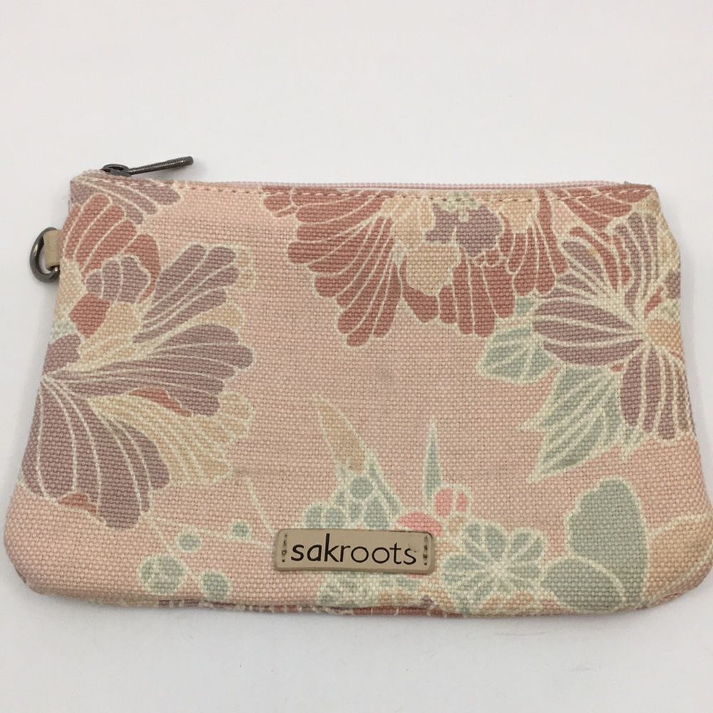Sakroots Zipper Canvas Floral Pouch